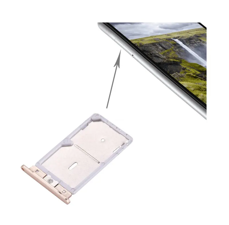 For Xiaomi Redmi Note 3 (MediaTek Version) SIM Card Tray(Gold) — image 1