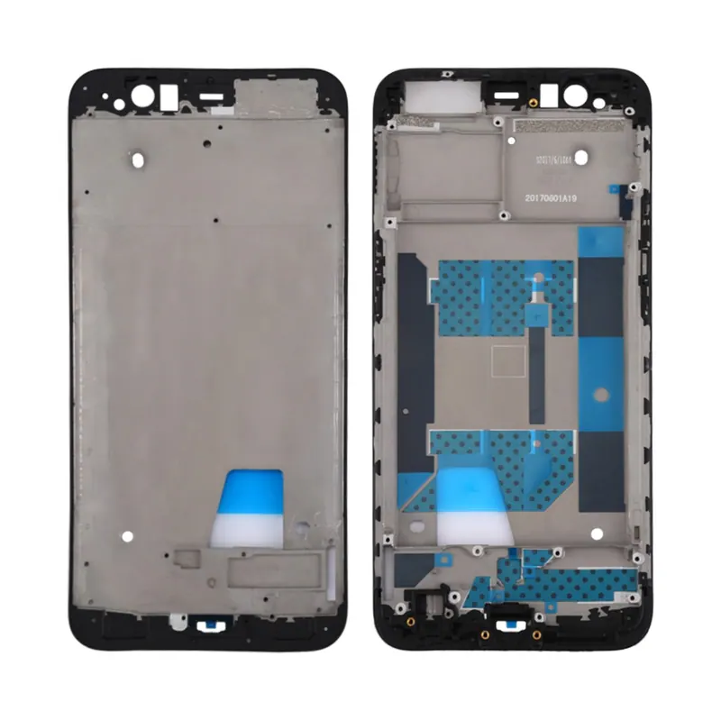 For OPPO R11 Front Housing LCD Frame Bezel Plate (Black) — image 1