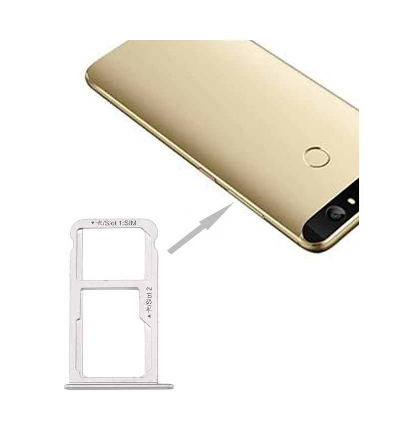 For Huawei nova SIM Card Tray & SIM / Micro SD Card Tray(Silver) — image 1