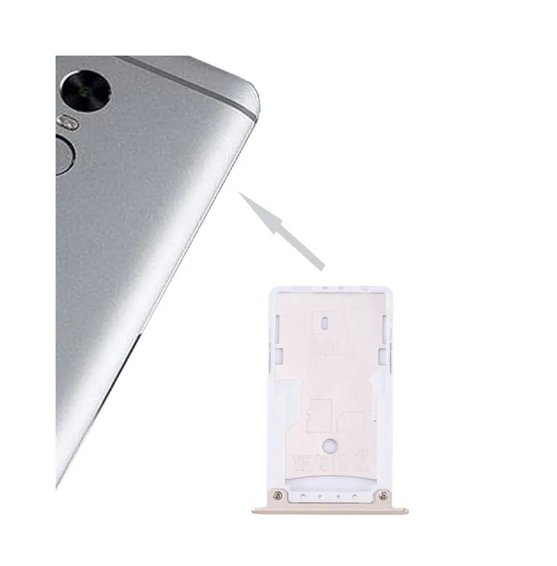 For Xiaomi Redmi Note 4X SIM & SIM / TF Card Tray(Gold) — image 1