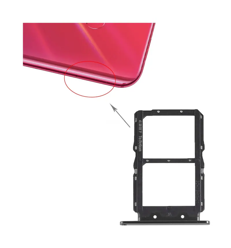 SIM Card Tray + SIM Card Tray for Huawei Nova 4 (Black) — image 1