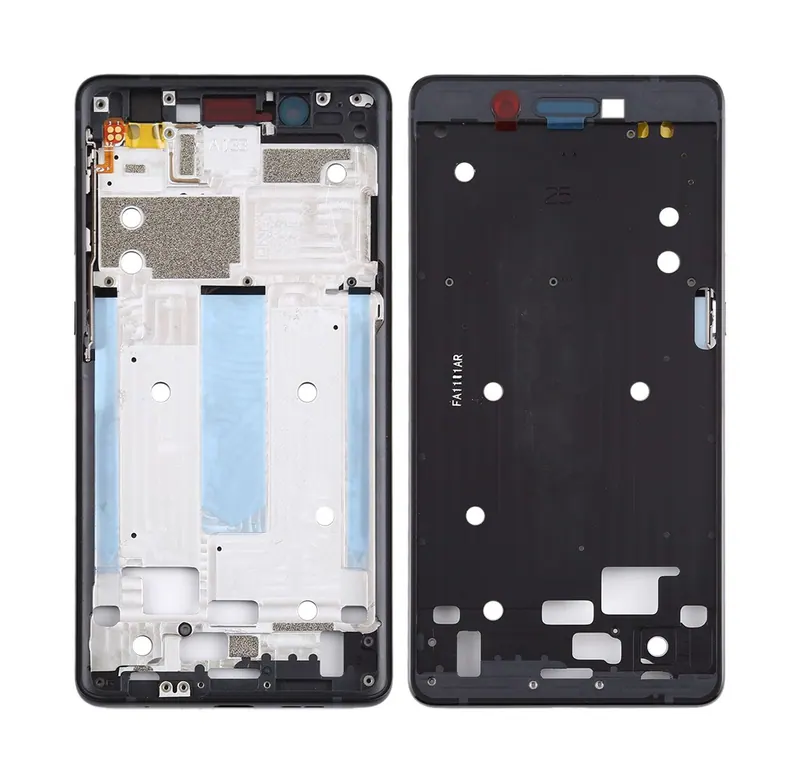 Front Housing LCD Frame Bezel Plate for Nokia 7 TA-1041 (Black) — image 1