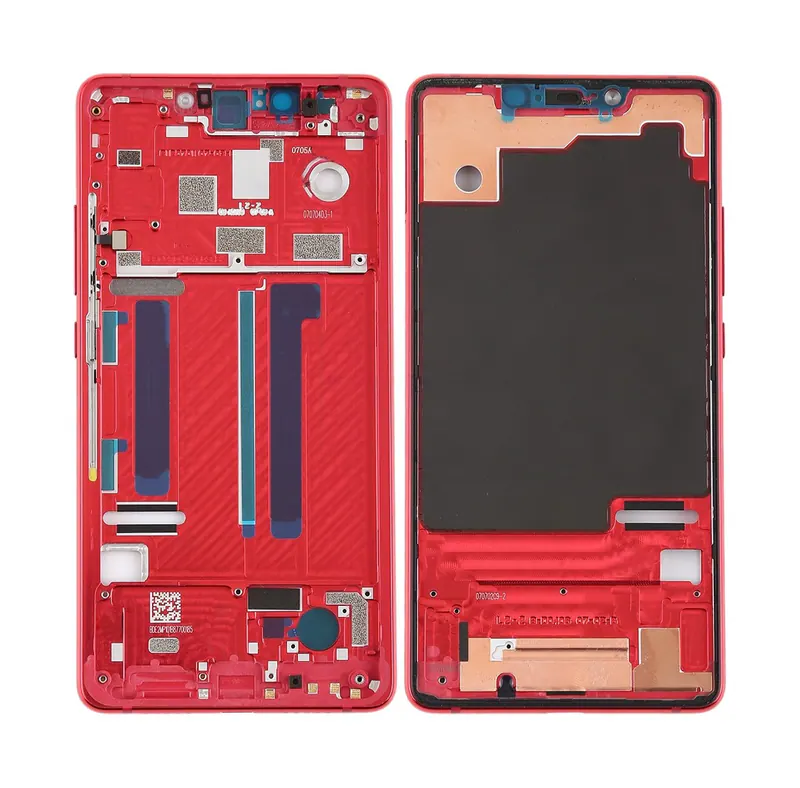 Middle Frame Bezel with Side Keys for Xiaomi Mi 8 SE (Red) — image 1