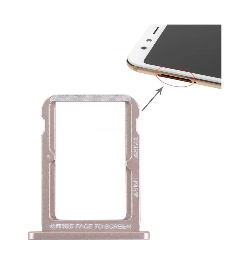 Double SIM Card Tray for Xiaomi Mi 6X (Gold) — image 1