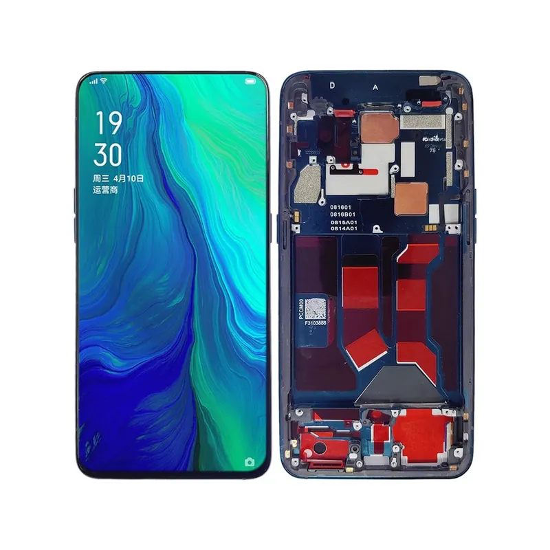 Original LCD Screen for OPPO Reno 10x zoom Digitizer Full Assembly with Frame (Black) — image 1