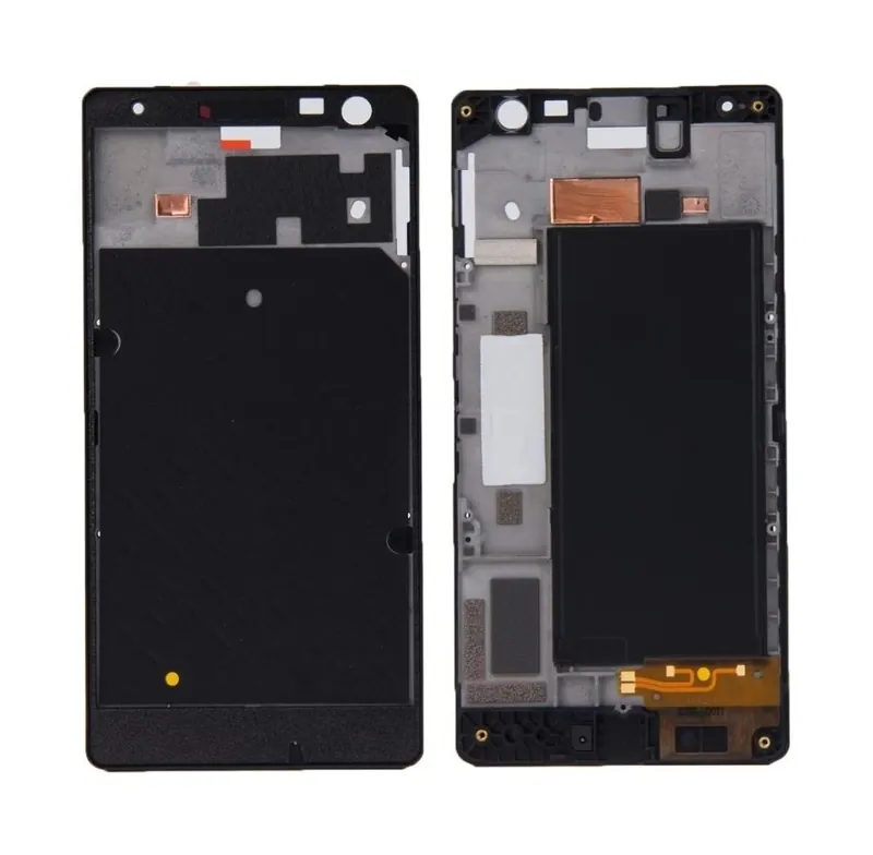 Front Housing LCD Frame Bezel Plate for Nokia Lumia 730(Black) — image 1