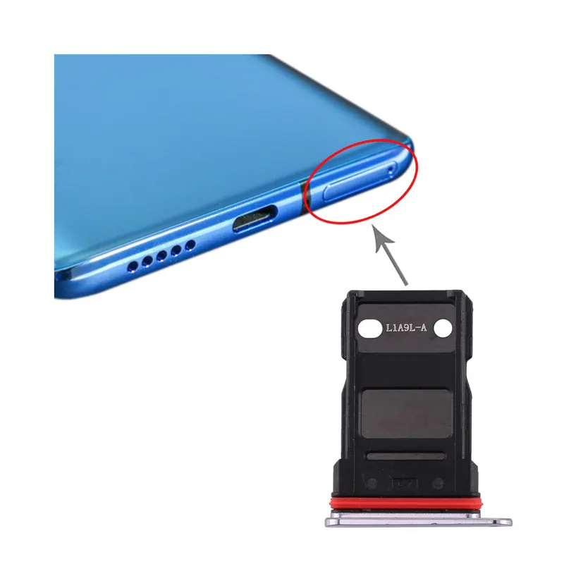 For OnePlus 7T Single SIM Card Tray (Silver) — image 1