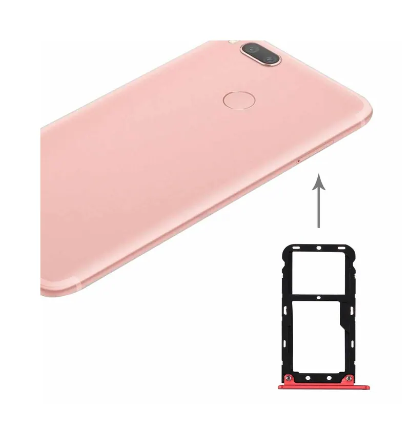 For Xiaomi Mi 5X / A1 SIM & SIM / TF Card Tray(Red) — image 1