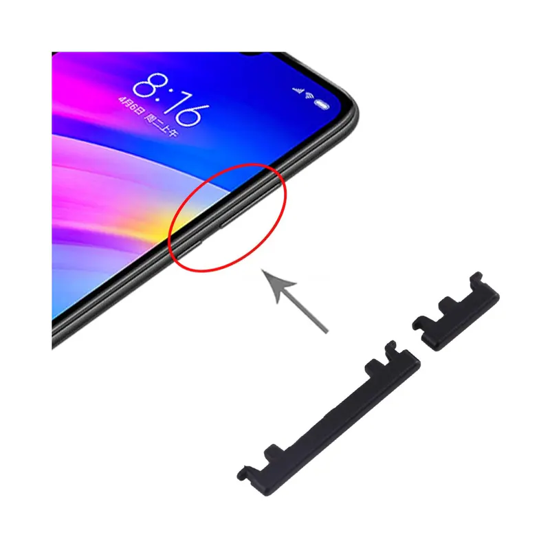 Side Keys for Xiaomi Redmi 7(Black) — image 1