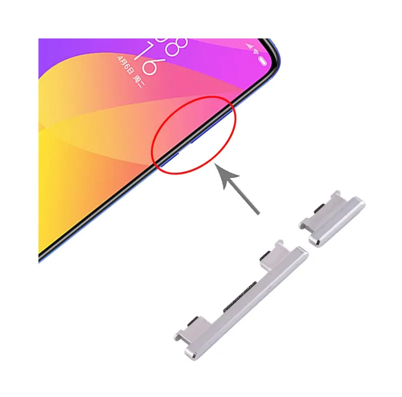 Side Keys for Xiaomi Mi CC9(Silver) — image 1
