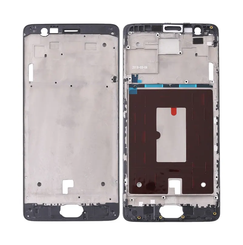 For OnePlus 3 / 3T / A3003 / A3000 / A3100 Front Housing LCD Frame Bezel Plate (Black) — image 1