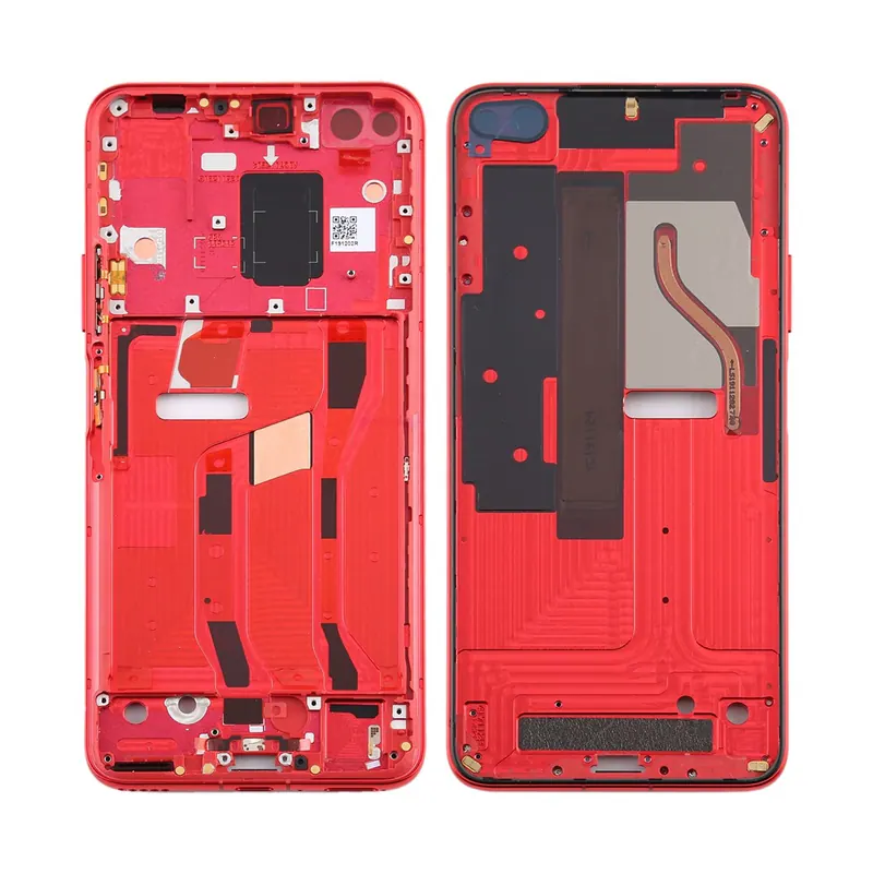 Original Middle Frame Bezel Plate for Huawei Honor V30(Red) — image 1