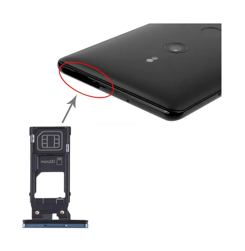 SIM Card Tray + Micro SD Card Tray for Sony Xperia XZ3(Green) — image 1