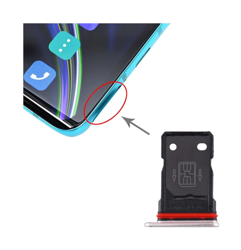 For OnePlus 8 Original SIM Card Tray (Silver) — image 1