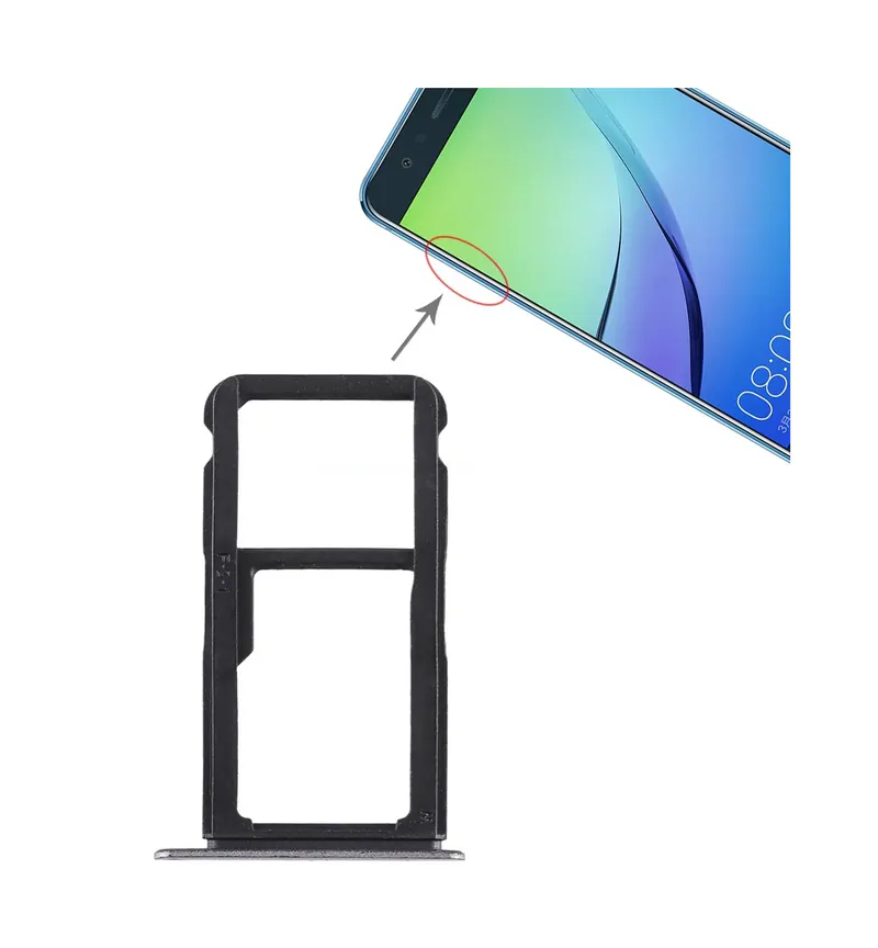 SIM Card Tray + SIM Card Tray / Micro SD Card Tray for Huawei Nova Lite (Grey) — image 1