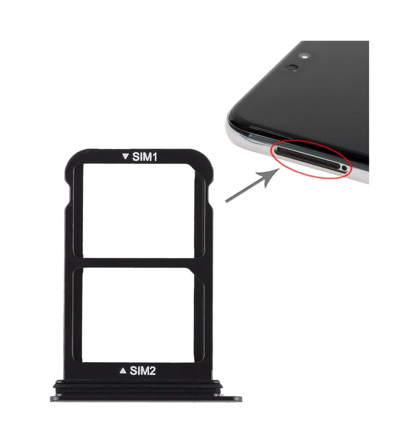 SIM Card Tray + SIM Card Tray for Huawei P20 (Black) — image 1