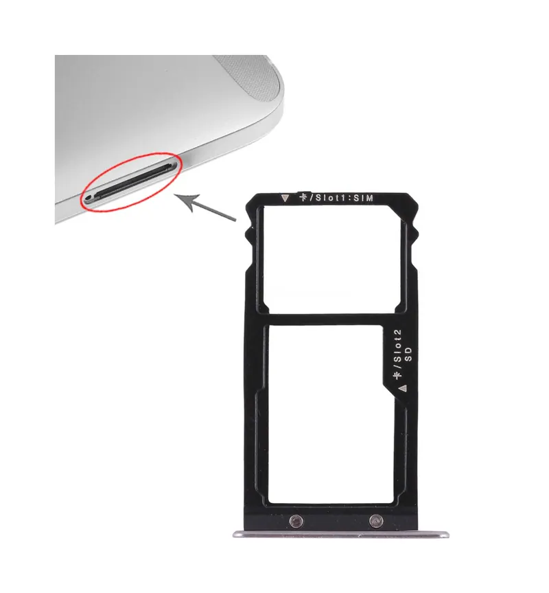 SIM Card Tray + SIM Card Tray / Micro SD Card for Huawei G8 (Grey) — image 1