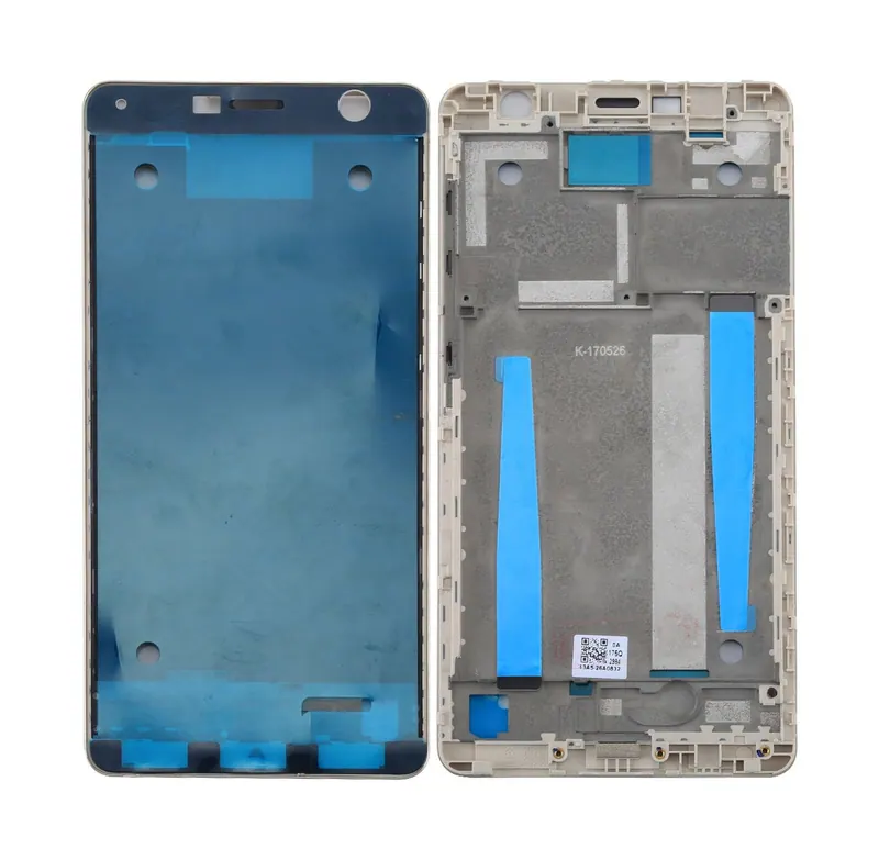 for Asus ZenFone 3 Deluxe ZS550KL Front Housing LCD Frame Bezel Plate with Adhesive(White) — image 1