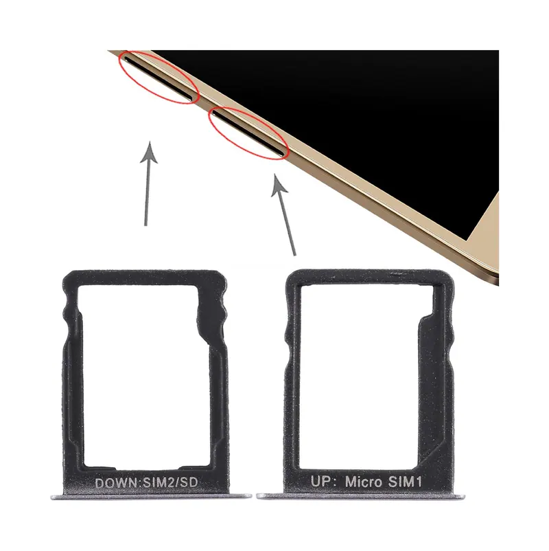 SIM Card Tray + SIM Card Tray / Micro SD Card for Huawei Enjoy 5s (Grey) — image 1