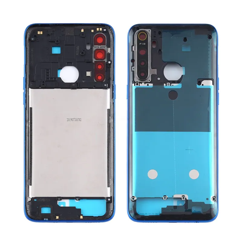For OPPO Realme 5 Middle Frame Bezel Plate (Blue) — image 1