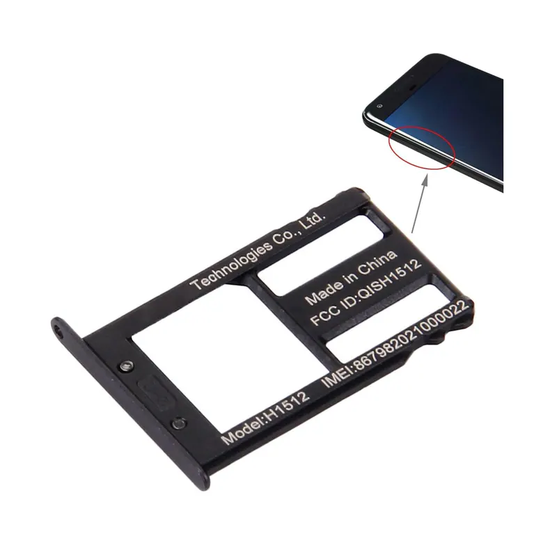 SIM Card Tray for Google Nexus 6P(Black) — image 1
