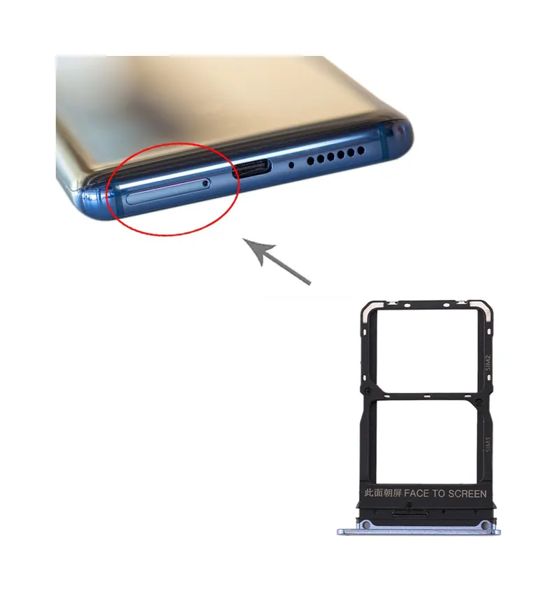 SIM Card Tray + SIM Card Tray for Xiaomi Mi 10(Grey) — image 1