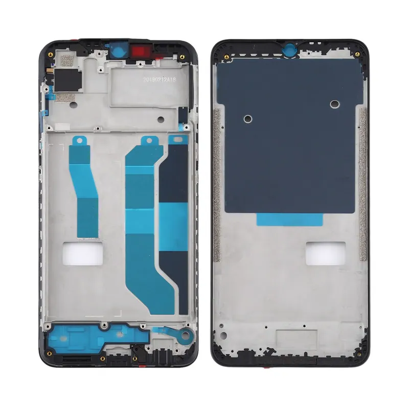 For OPPO Realme 3 Pro Front Housing LCD Frame Bezel Plate (Black) — image 1