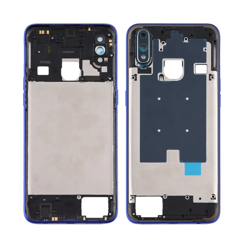 For OPPO Realme 3 Pro Middle Frame Bezel Plate (Blue) — image 1
