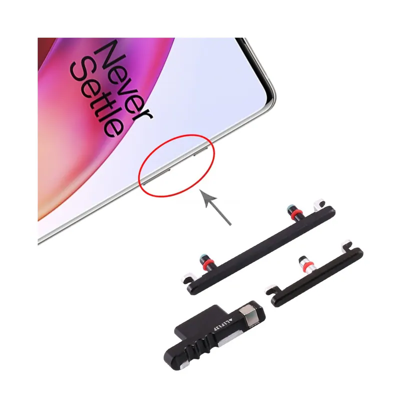 For OnePlus 8 Power Button and Volume Control Button (Black) — image 1