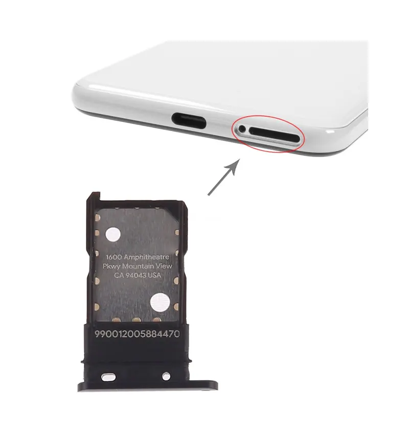 SIM Card Tray for Google Pixel 3(Black) — image 1
