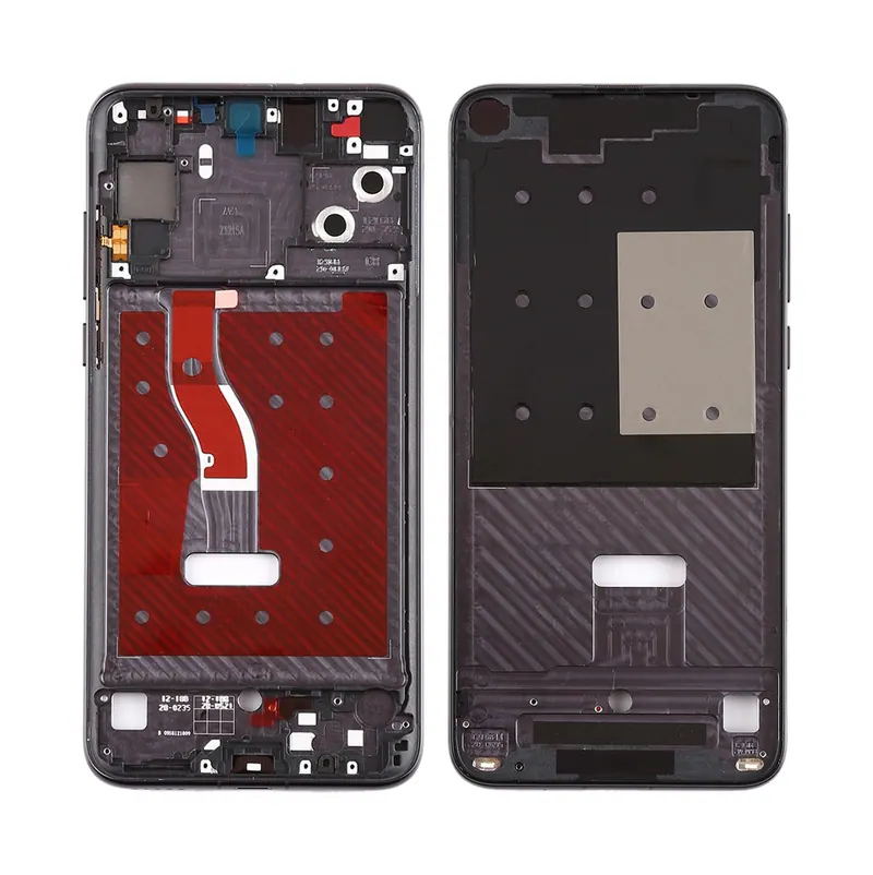 Front Housing LCD Frame Bezel Plate with Side Keys for Huawei Nova 4(Grey) — image 1