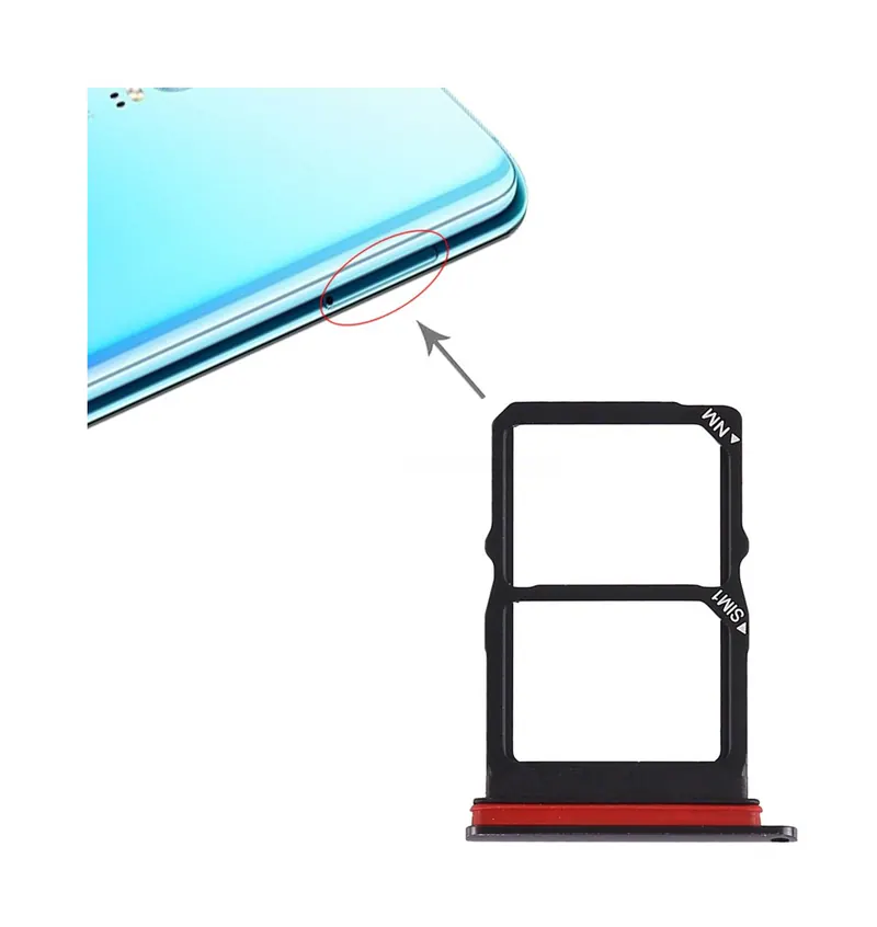 SIM Card Tray + SIM Card Tray for Huawei P30 (Black) — image 1