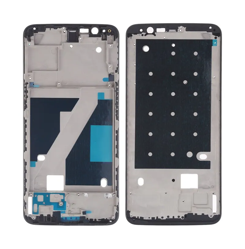 For OnePlus 5T Front Housing LCD Frame Bezel Plate (Black) — image 1