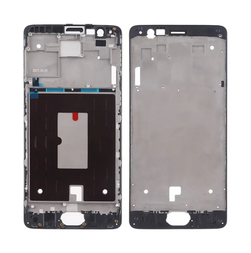 For OnePlus 3 Front Housing LCD Frame Bezel Plate (Black) — image 1