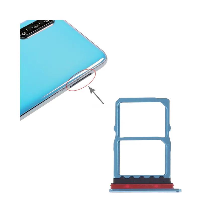 SIM Card Tray + NM Card Tray for Huawei P30 (Blue) — image 1