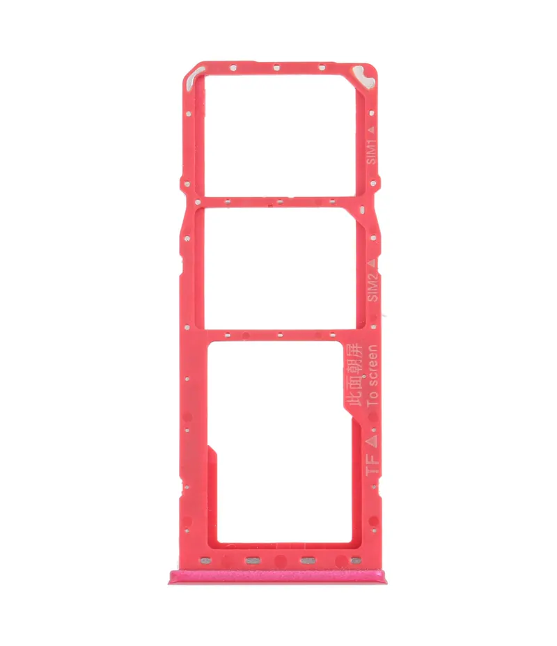 For OPPO Realme 3 SIM Card Tray + SIM Card Tray + Micro SD Card Tray (Red) — image 1