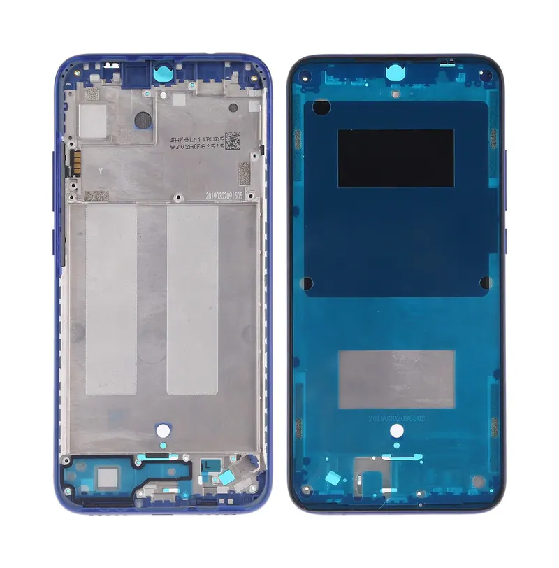 Middle Frame Bezel Plate with Side Keys for Xiaomi Redmi 7 (Blue) — image 1