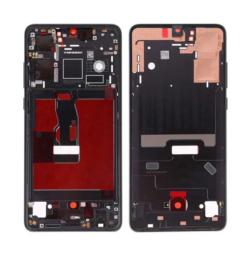 Front Housing LCD Frame Bezel Plate with Side Keys for Huawei P30(Black) — image 1