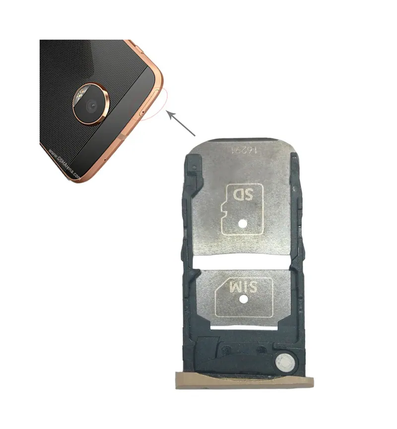 SIM Card Tray + Micro SD Card Tray for Motorola Moto Z Force — image 1