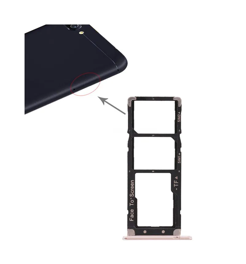 2 SIM Card Tray + Micro SD Card Tray for Asus ZenFone 4 Max ZC520KL(Gold) — image 1