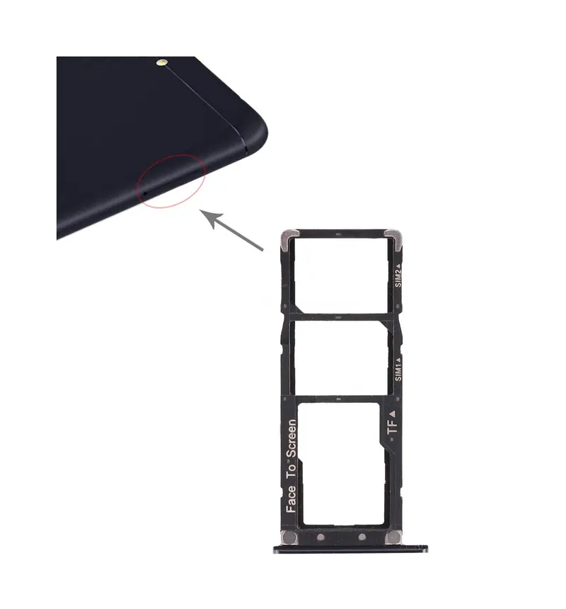 2 SIM Card Tray + Micro SD Card Tray for Asus Zenfone 4 Max ZC554KL(Blue) — image 1