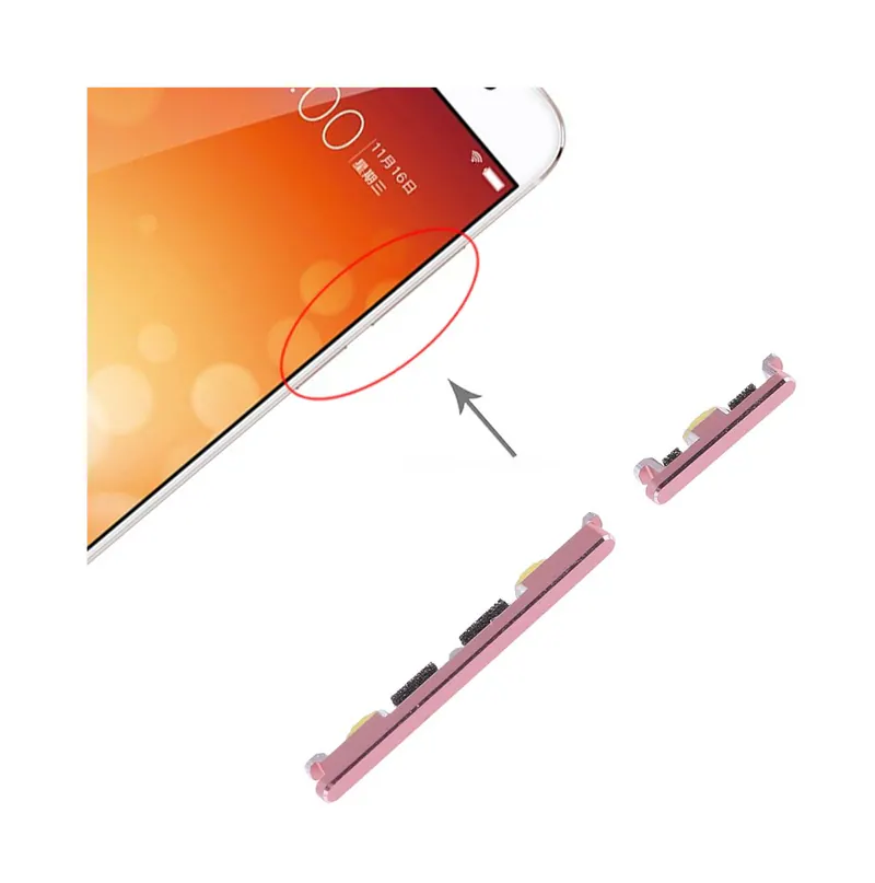 For Vivo X9 Side Keys (Rose Gold) — image 1
