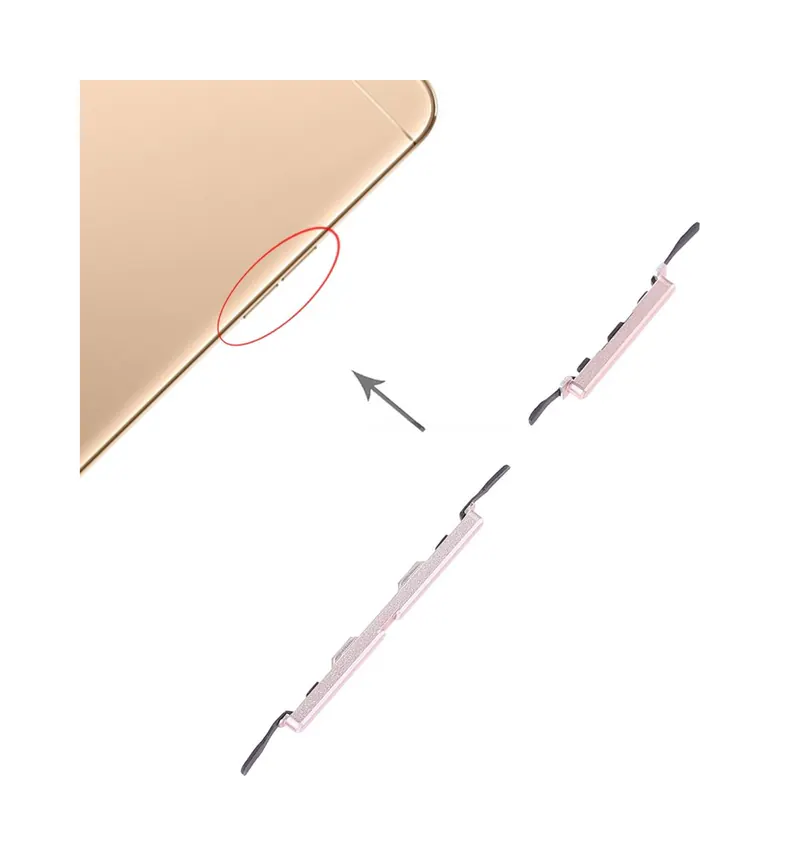 For OPPO A59 Side Keys(Gold) — image 1