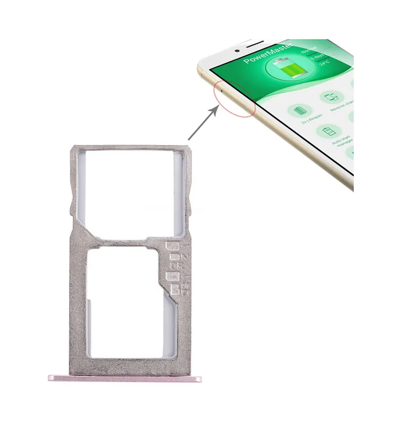 SIM Card Tray + Micro SD Card Tray for Asus Zenfone 3 Max ZC553KL(Pink) — image 1