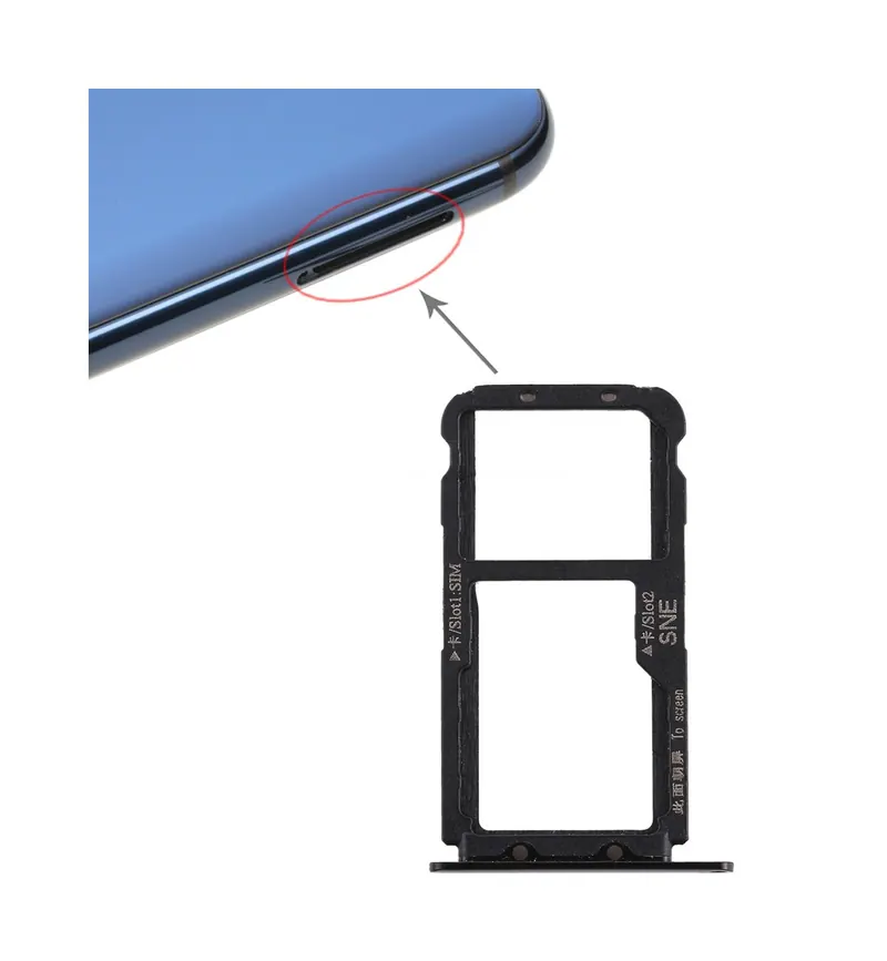 SIM Card Tray for Huawei Mate 20 Lite / Maimang 7(Black) — image 1
