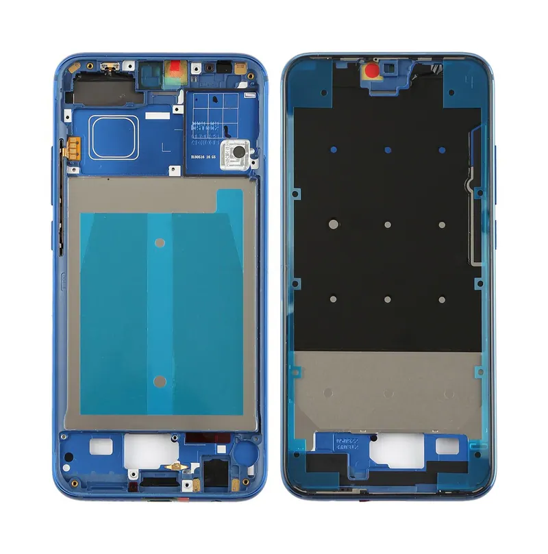 Front Housing LCD Frame Bezel Plate with Side Keys for Huawei Honor 10(Blue) — image 1