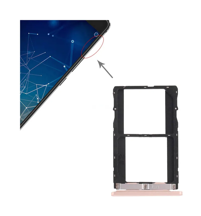 For Infinix Note 4 Pro SIM Card Tray + SIM Card Tray (Gold) — image 1