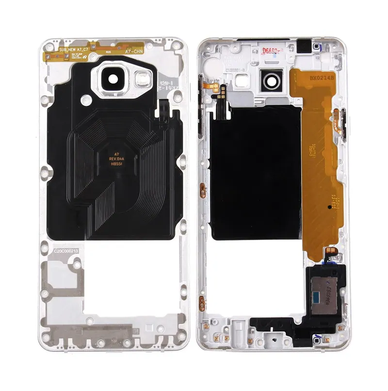 For Galaxy A7 (2016) / A7100 Middle Frame Bezel (White) — image 1
