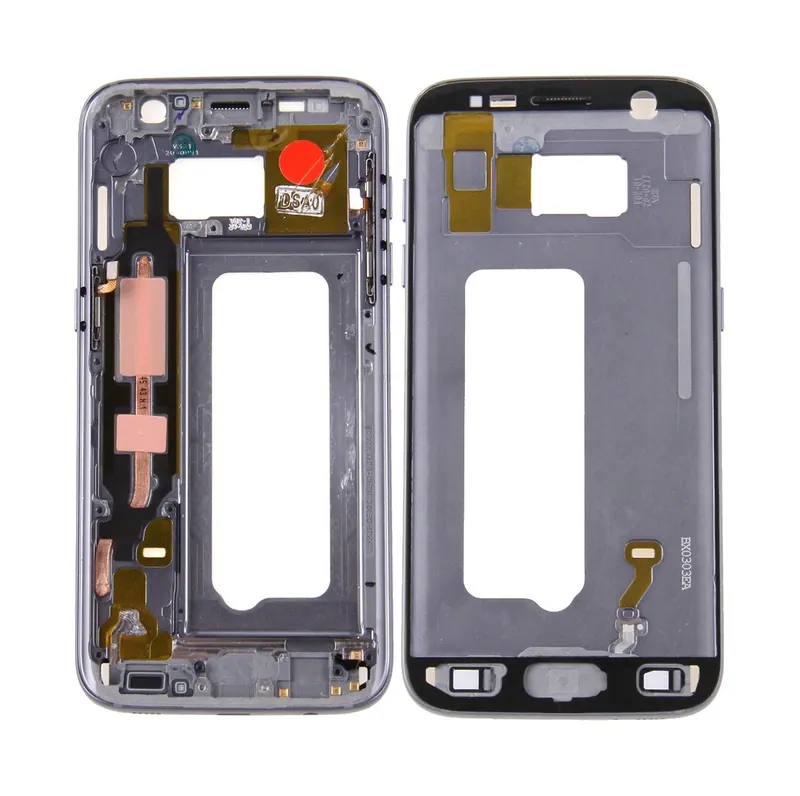For Galaxy S7 / G930 Front Housing LCD Frame Bezel Plate (Grey) — image 1