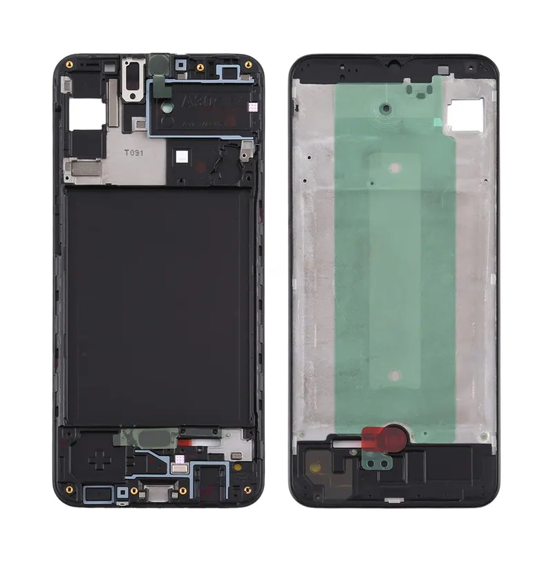 For Samsung Galaxy A30s Front Housing LCD Frame Bezel Plate (Black) — image 1